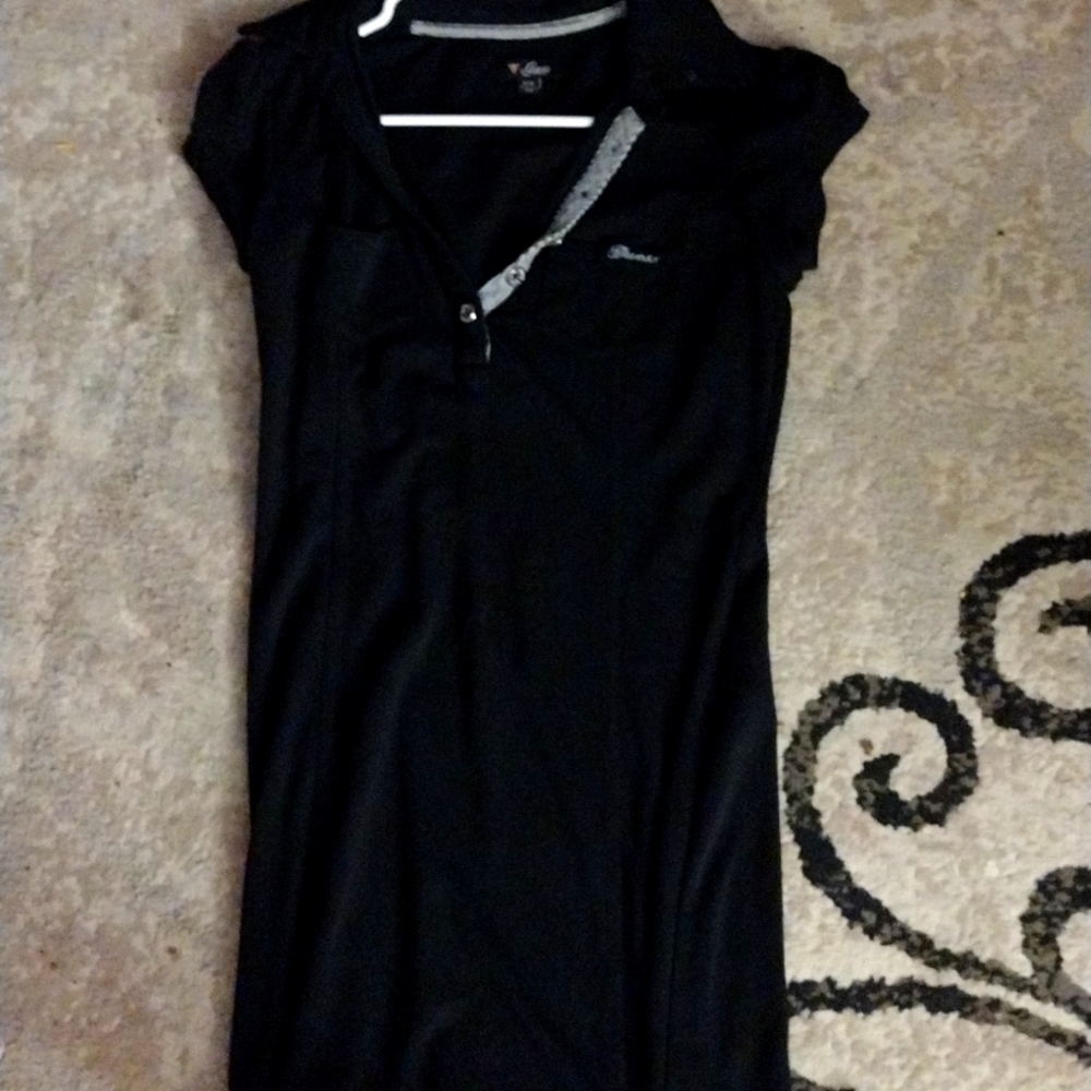 Guess solid black dress for casual or work